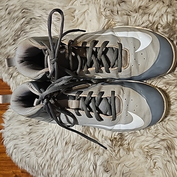 Nike Fastflex Hurrache Cleats gray Sz 7 - Picture 2 of 4